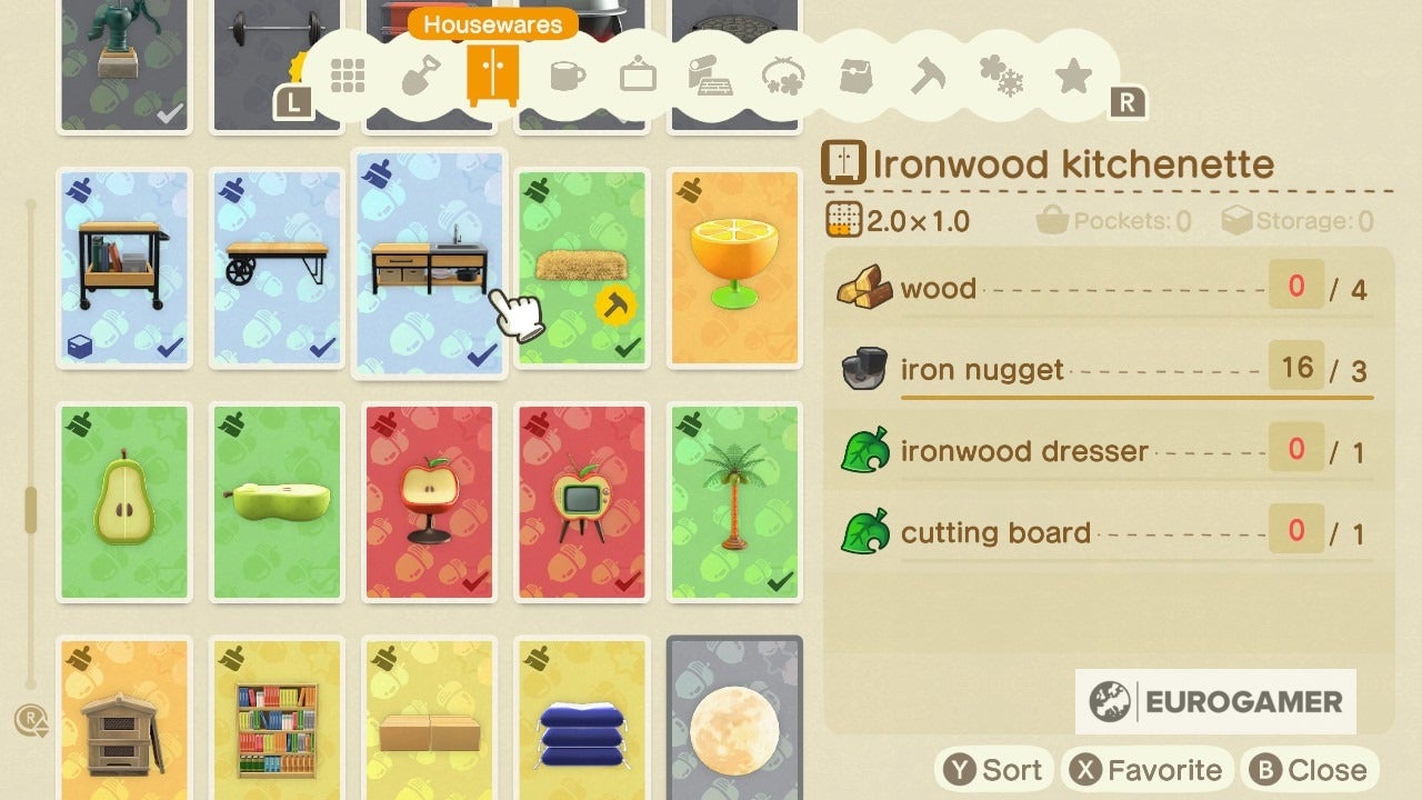 Animal Crossing kitchen furniture How to design a kitchen and get the